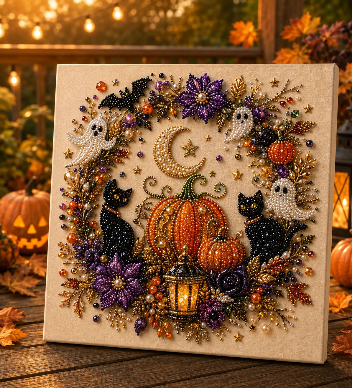 Halloween Ghost Pearl Art DIY Kit👻✨
