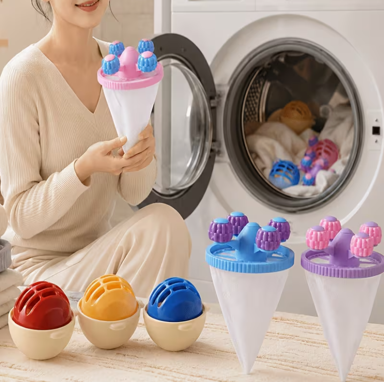 2-in-1 Washing Machine Lint Remover and Laundry Ball