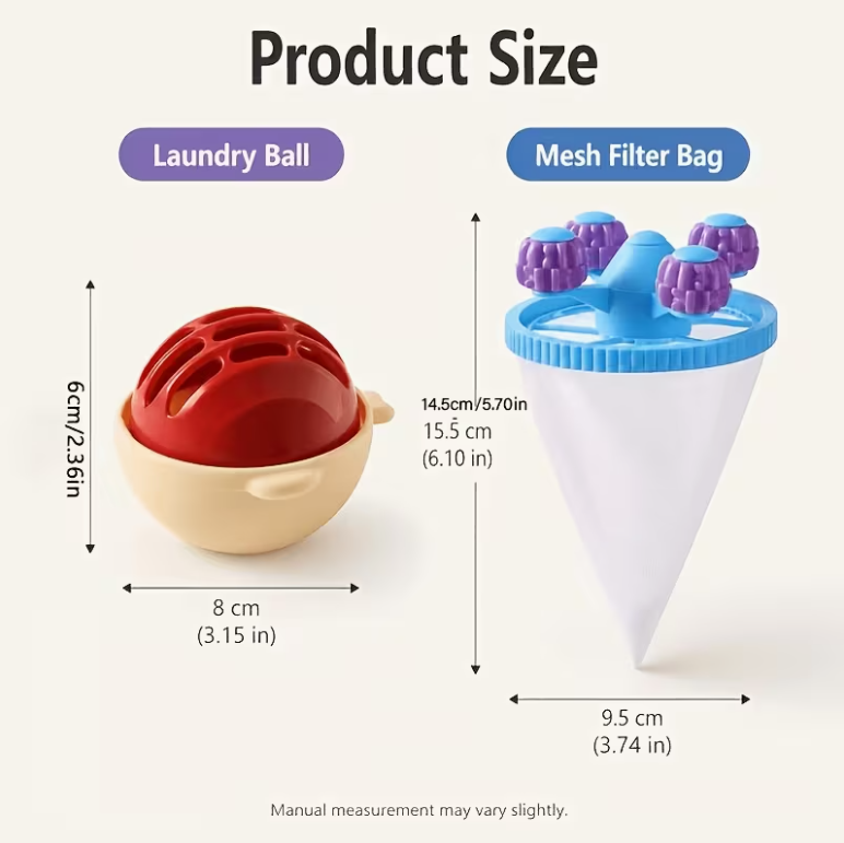 2-in-1 Washing Machine Lint Remover and Laundry Ball