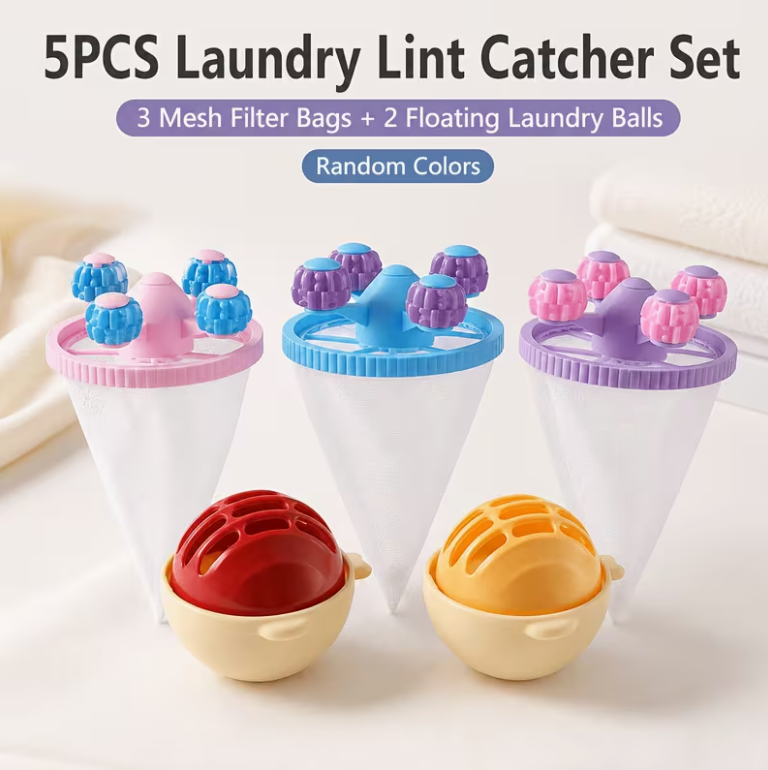 2-in-1 Washing Machine Lint Remover and Laundry Ball