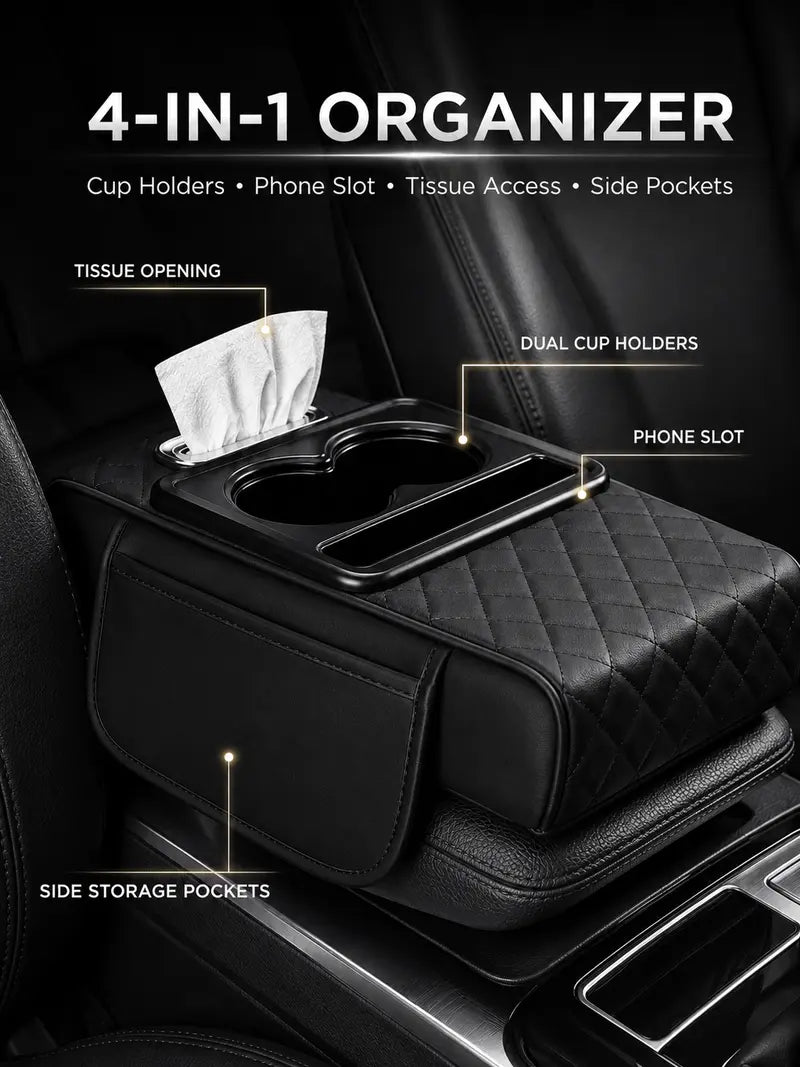 Car armrest storage bag
