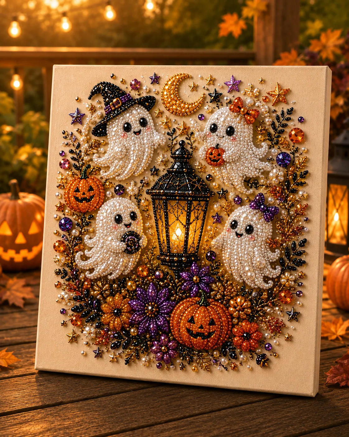 Halloween Ghost Pearl Art DIY Kit👻✨