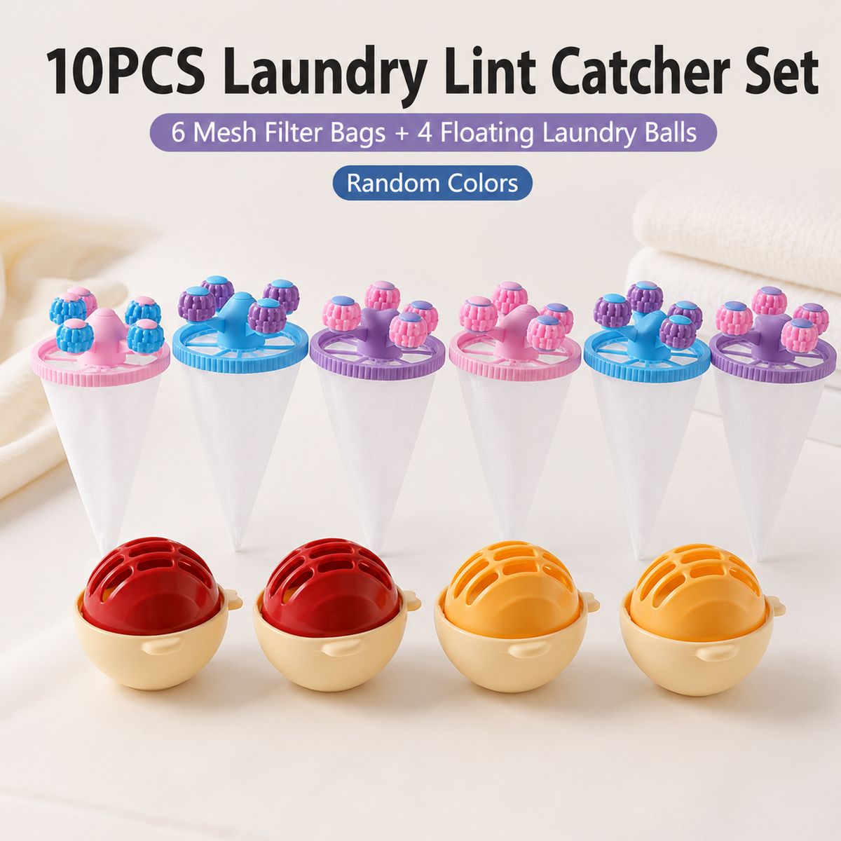 2-in-1 Washing Machine Lint Remover and Laundry Ball