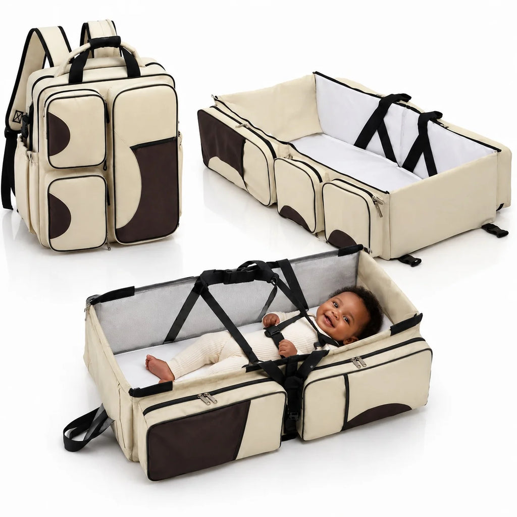 Waterproof & 3-in-1 Baby Bed Backpack
